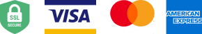 Secure Payment, Visa, MasterCard, American Express